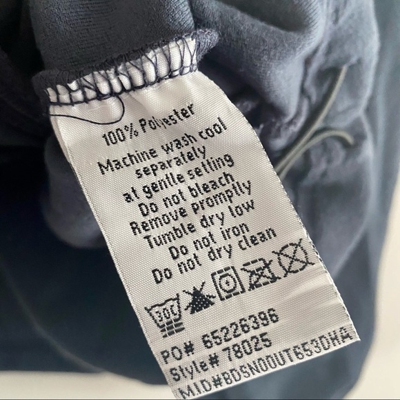 North END NWT Basic Navy Micro Fleece Full Zip Stretch Sweater Lightweight - Picture 9 of 16